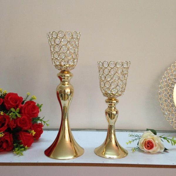 

beautiful artificial gold iron crystal bead tree for wedding decoration centerpieces party