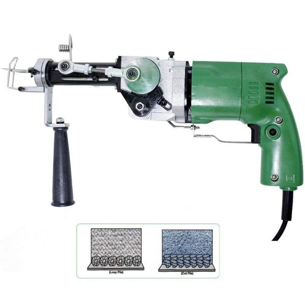 

professional heat guns 2400rpm electric manual tufting machine carpet industrial grade gun 220v cut pile and loop (european plug)