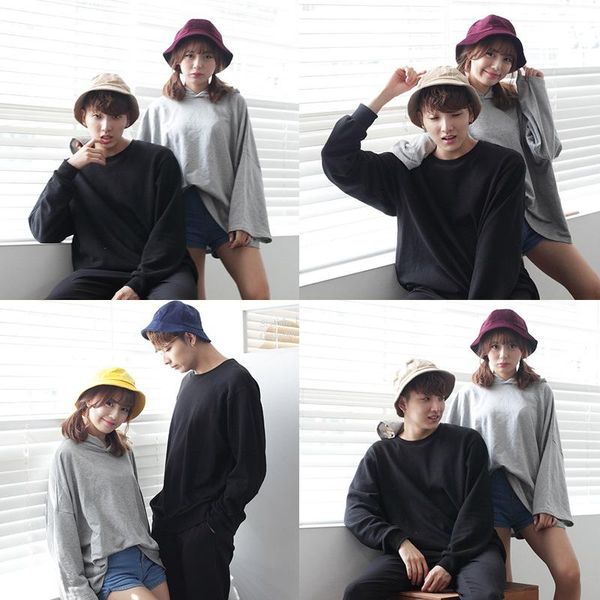 

cloches 2021 autumn and winter solid color corduroy basin cap with the same paragraph fashion light board leisure fisherman hat, Blue;gray
