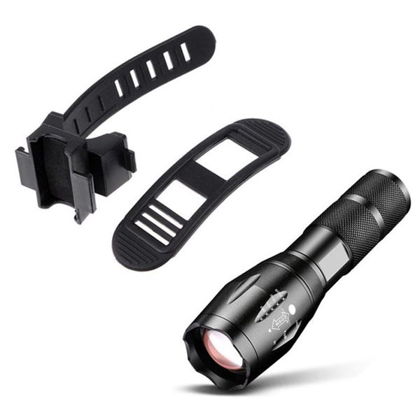 

bike lights bicycle front rear t6 flashlights - silicone lamp stand