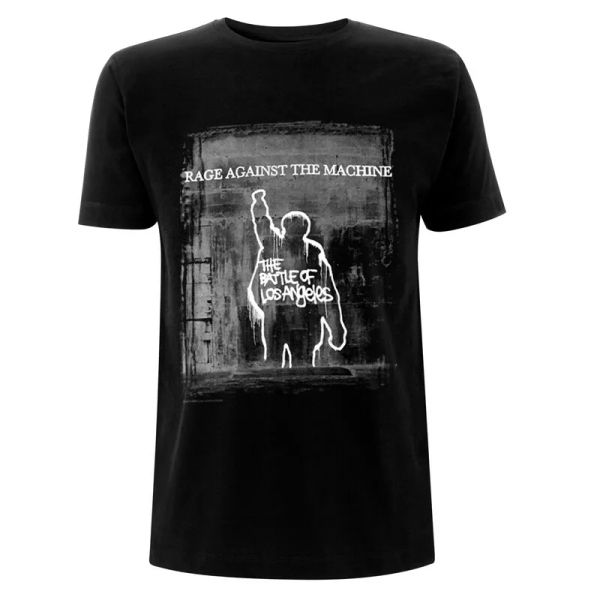 

rage against the machine t shirt bola european tour official rock metal battle, White;black