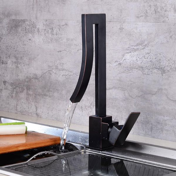 

kitchen faucets 3 colors brass basin faucet single handle waterfall mixer tap and cold bathroom sink