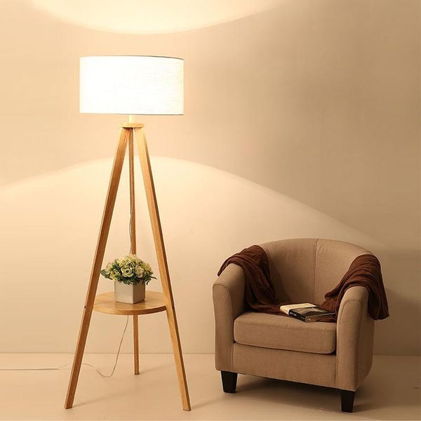 

nordic led wood lampara de pie tripot loft floor lamp lamps