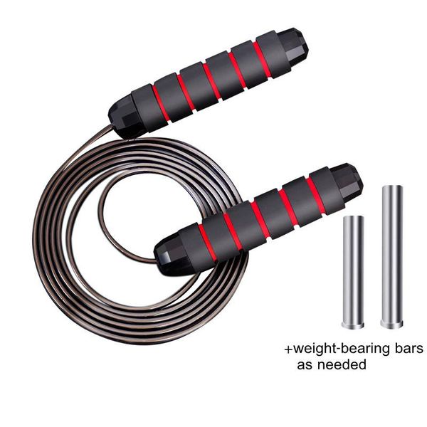 

jumping rope for fitness workout equipments 3m adjustable skipping ropes steel wire durable weight-bearing jump