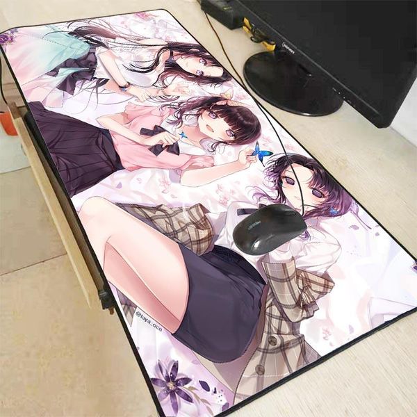 

mouse pads & wrist rests mrg anime demon slayer kimetsu no yaiba large pad gaming mousepad anti-slip natural with locking edge mat