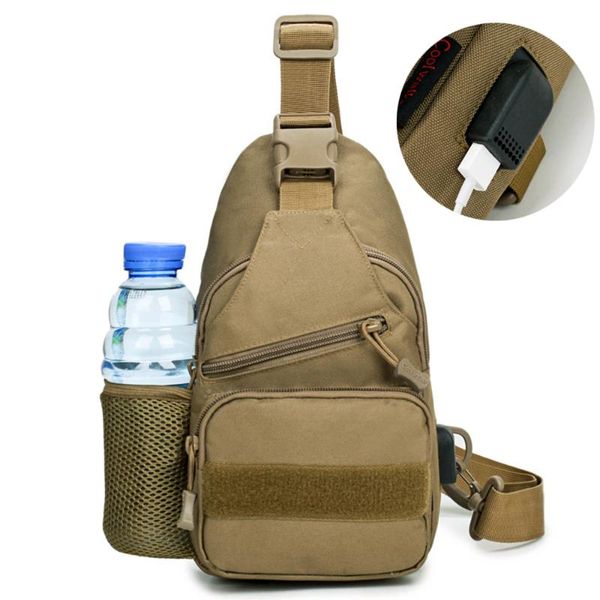 

nylon tactical backpack climbing outdoor military shoulder rucksacks usb charge bag for sport camping hiking traveling bags