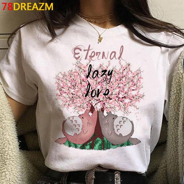 

women's t-shirt totoro t shirt tees women grunge graphic vintage casual white clothes kawaii