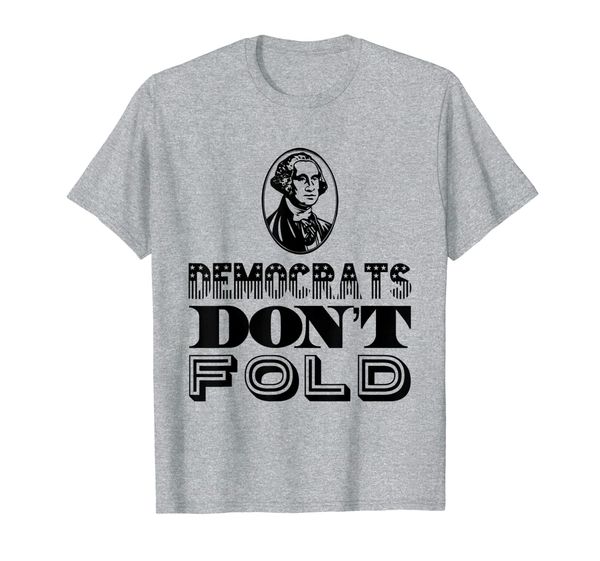 

poker face shirt gifts for democrats t-shirt, White;black