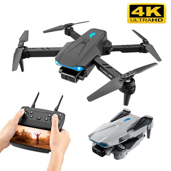 

drones s89 quadcopter 4k hd wifi fpv dual camera height maintainable foldable mini drone headless mode toy rc helicopter