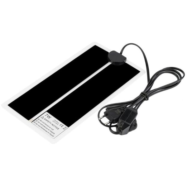 

smart home control 7w eu 220v adjustable temperature reptile heating heater mat portable size super thin pet pad for dog cat