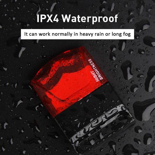 

bike lights waterproof ipx-4 light magnetic self-powered rear install night cycling bicycle led taillight