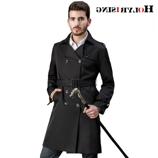 

men's trench coats coat men long plus size 7xl 8xl 9xl double-breasted jacket manteau homme mens windbreaker 18936-5, Tan;black