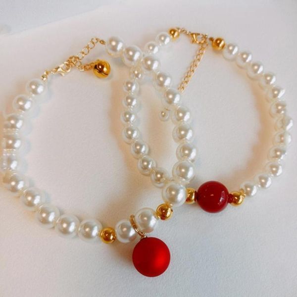 

cat collars & leads necklace easy-wearing dogs princess collar with bell pet good-looking