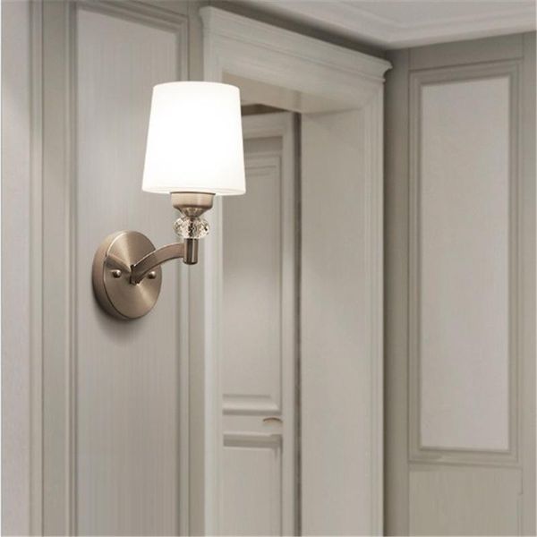 

wall lamp simple modern bedroom bedside aisle staircase corridor white glass el engineering reading
