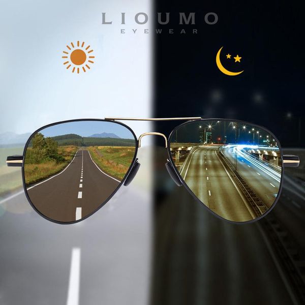 

aviation sunglasses for men pochromic sun glasses women polarized driving chameleon goggle gafas de sol hombre, White;black