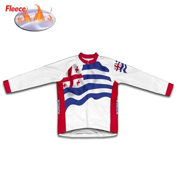 

racing jackets classic adjara men's long sleeve winter thermal fleece pro cycling jersey retro bicycle mtb wear bike clothing, Black;red
