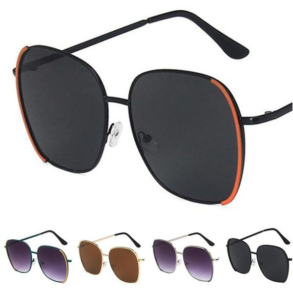 

sunglasses fashion alloy temples sun glasses eyeglasses oversize frame goggles anti-uv spectacles adumbral a++ 5 colors, White;black
