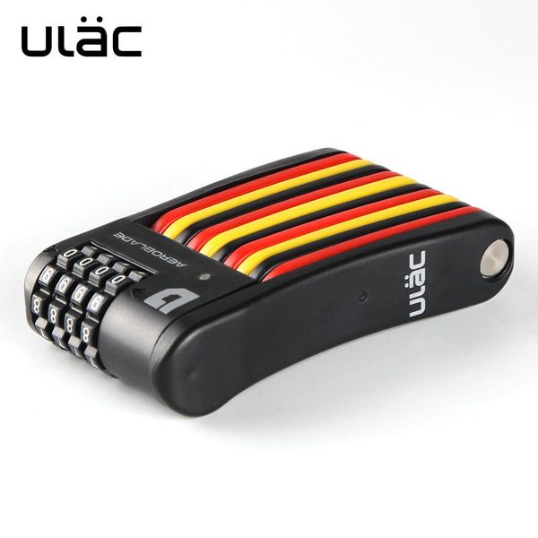 

bike locks ulac 4 digit combination password bicycle lock folding steel safety for bikes anti-theft security