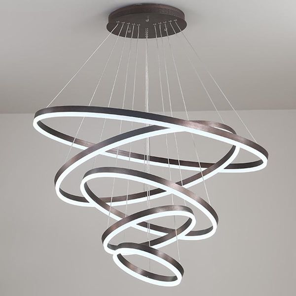 

pendant lamps ac 110v 220v led lights for home kitchen living dining room diy hanging light circle rings lamp indoor lighting fixtures