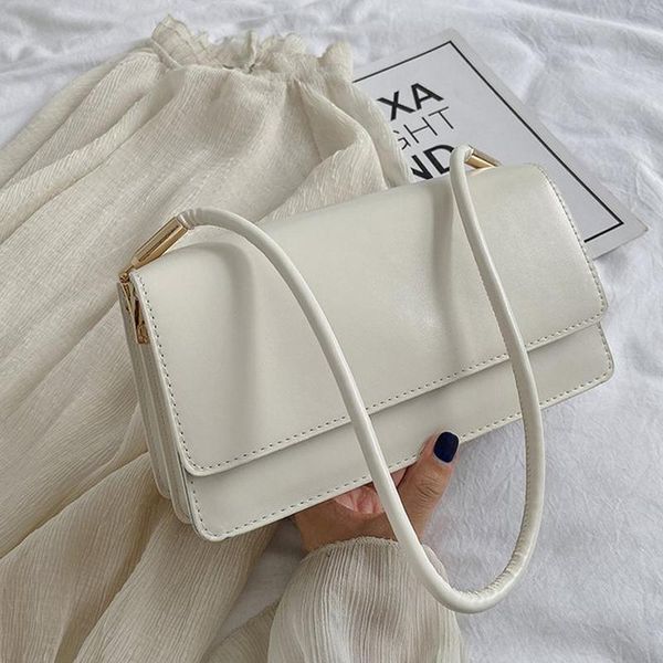 

women bag pu shoulder bags fashion korean version solid underarm luxury designer handbag for female