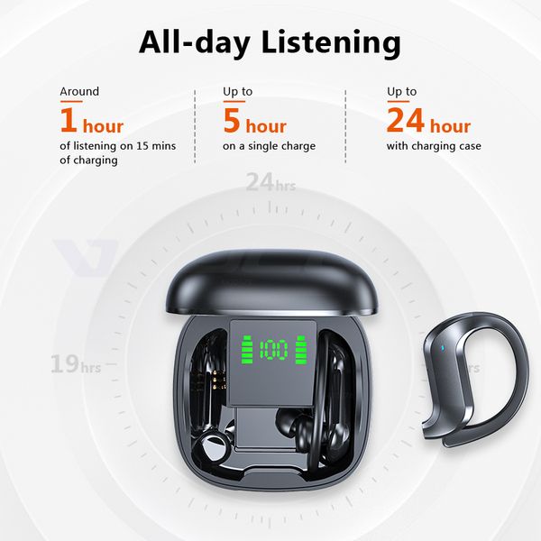 

bluetooth-compatible 5.0 earphones wireless bluetooth headphone noise cancelling stereo sport headset handswith microphone