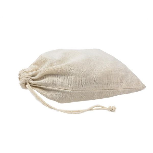 

gift wrap 10pcs/lot jute cotton linen drawstring bag jewelry box packaging pouch display for sundries storage accessories 30x40cm