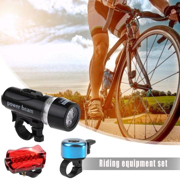 

bike lights bicycle plastic front headlight rear taillight warning set portable light mountain 3pcs