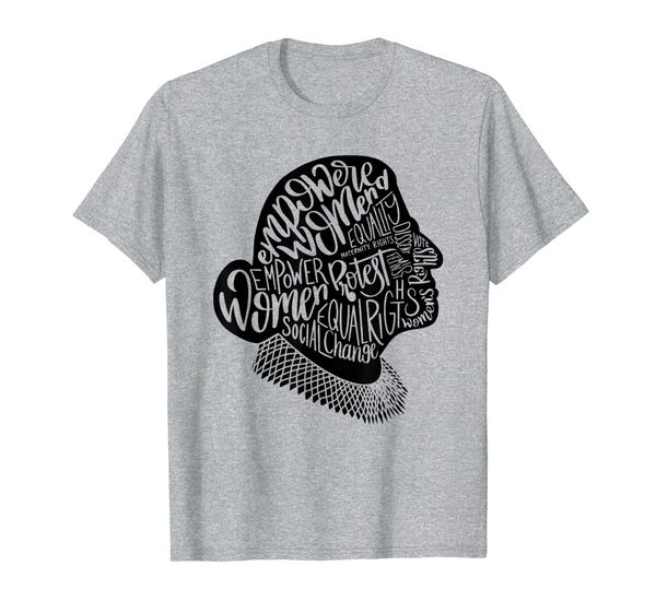 

notorious rbg shirt with quotes - feminist gifts, White;black