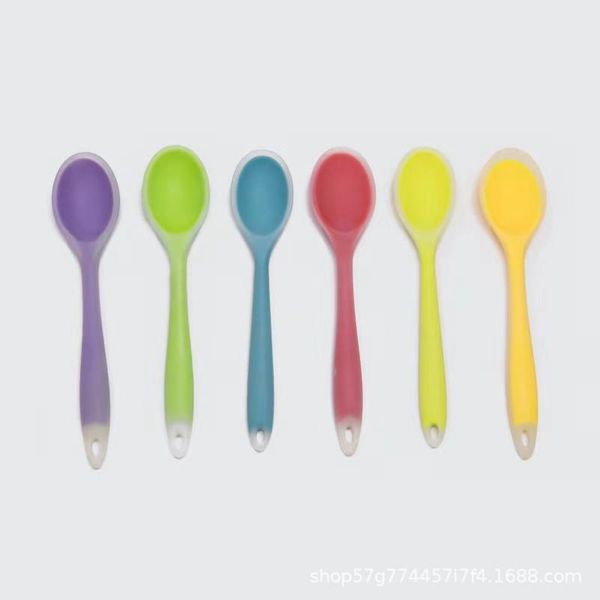 

spoon food grade kitchen utensils translucent silicone more dense