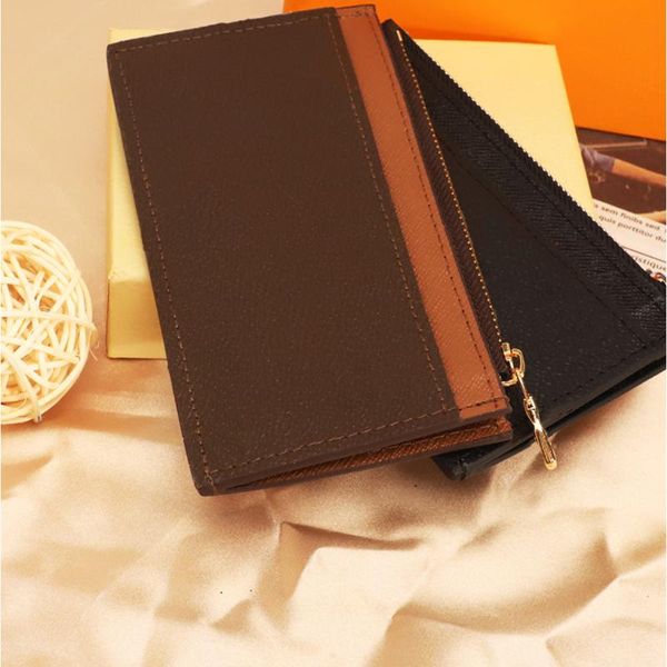 

card holders luxury designer bag for women zipper coin purse package holder exempt postage wome, Brown;gray