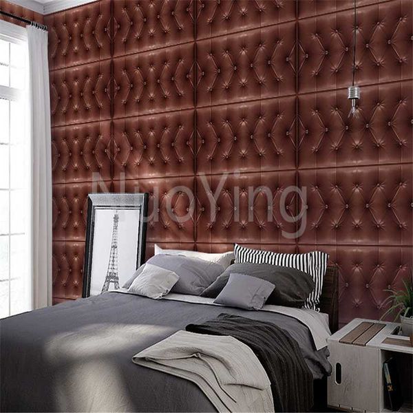 

wallpapers 3d three-dimensional anti-collision wall sticker self-adhesive bedroom background soft surrounding headboard