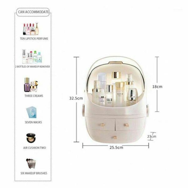 

protable jewerly box deskcosmetic drawer storage case makeup organizer cosmetics rack container display stand1