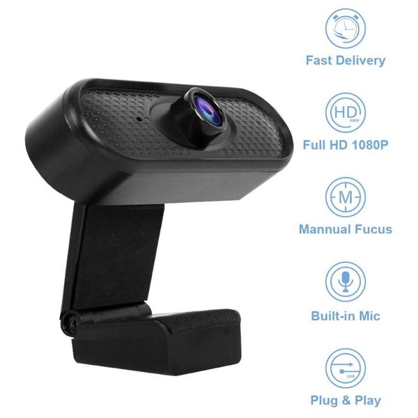 

webcams webcam full hd 1080p web camera with microphone usb cam for pc computer mac lapdeskyoutube ins tiktok live webcamera