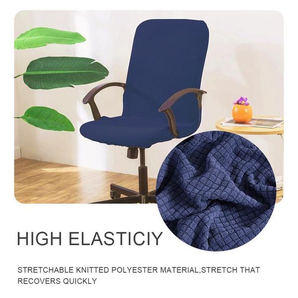 

chair covers 9 colors modern elastic anti-dirty rotating stretch office computer desk seat cover removable slipcovers m/l