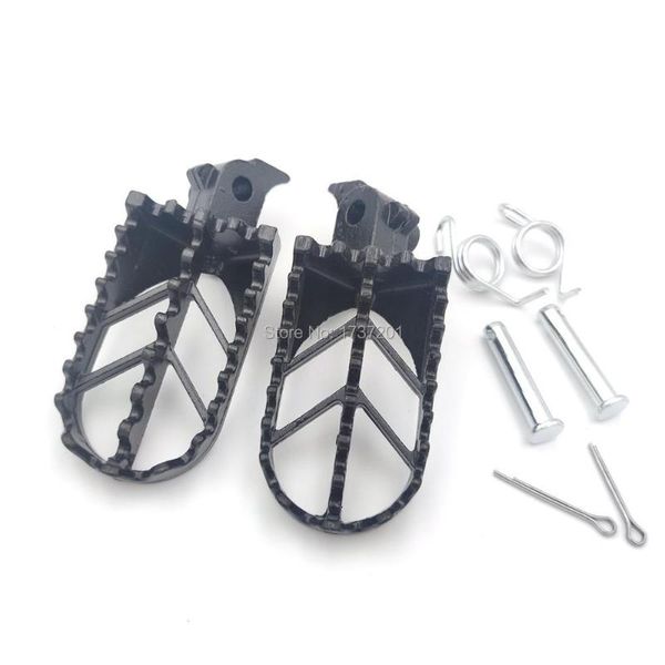 

pedals black stainless steel motorcycle footpegs foot pegs rest for pit dirt bike pitster pro xr50 crf50 crf70 ssr thumpstar motocross