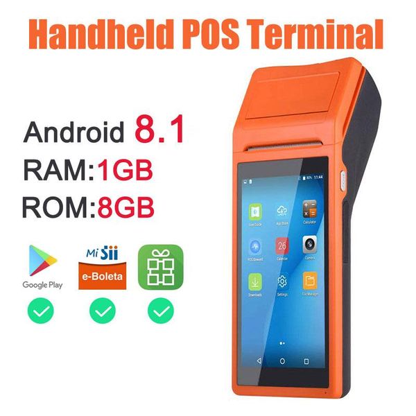 

printers pda android bluetooth thermal receipt printer 3g wifi mobile order terminal handheld 8.1 app loyverse