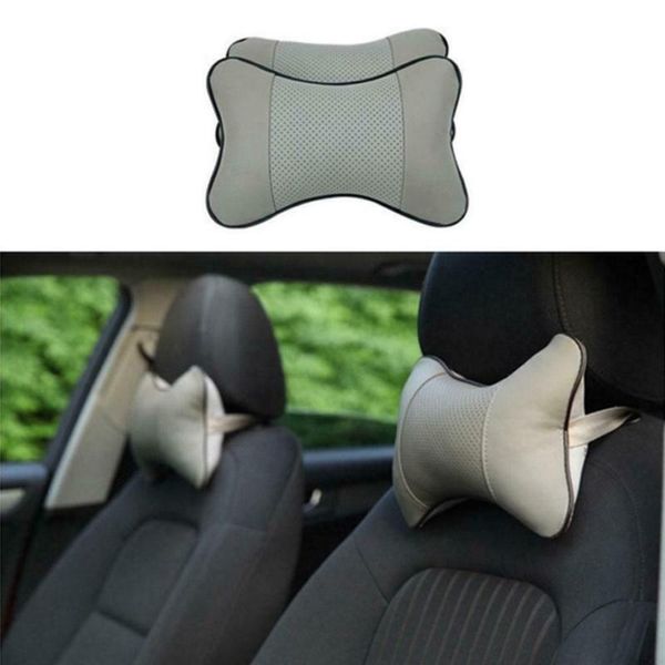 

seat cushions 2pcs car neck pillow cushion pu leather parts replacement universal