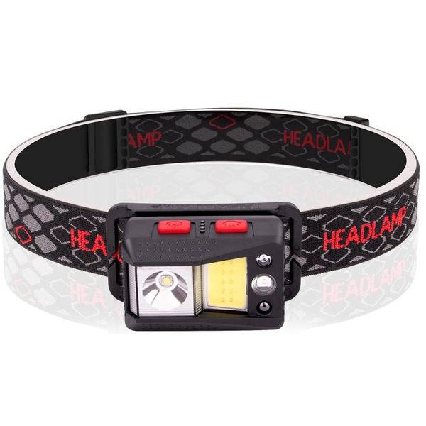 

rechargeable detachable xpg cob rgb led headlamp waterproof 6 modes outdoor lighting headlight sensor torch#38 headlamps