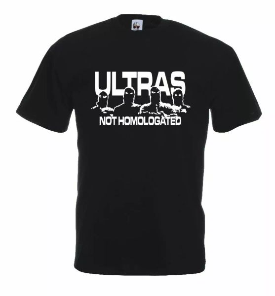 

jersey ultras not homologated u08_j t-shirt cotton terrace life hooligans, White;black