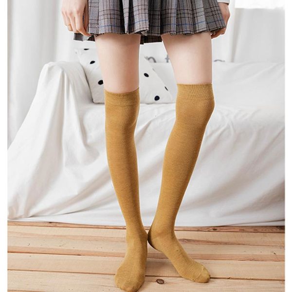 

socks & hosiery 1 pairs fashion women spring summer casual cotton thigh high over the knee stockings for girls warm, Black;white