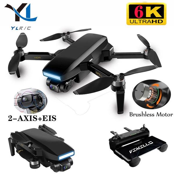 

axis drone gps brushless motor professional 4k hd dual camera fpv vision wifi rc distance 1km pk sg906 drones