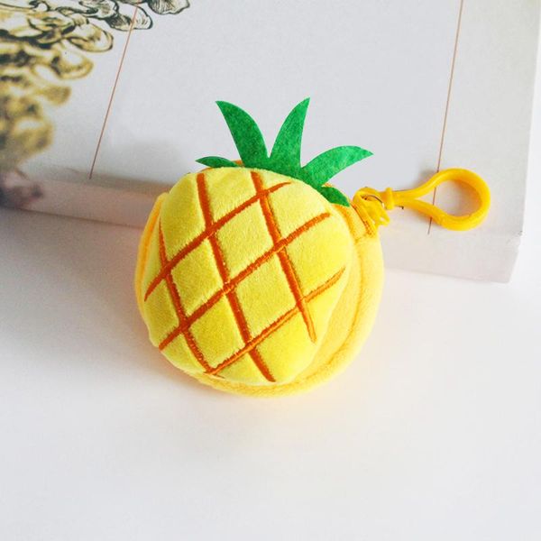 

storage bags cute plush fruit coin purse creative watermelon strawberry fruits zipper bag mini headset key case friend birthday gift