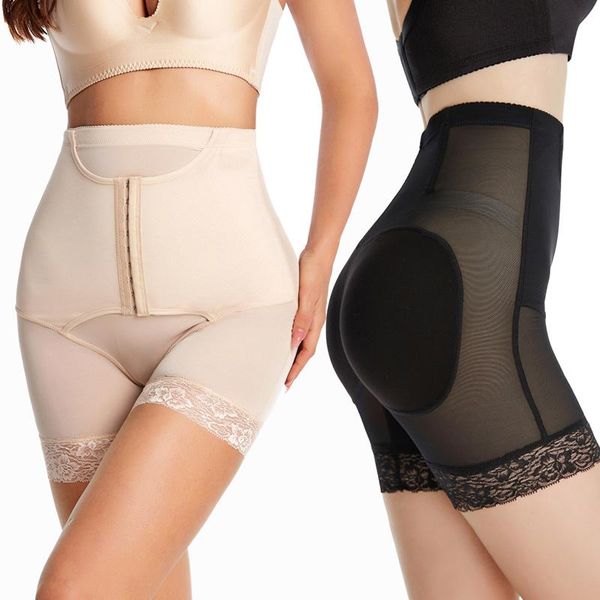 

women's shapers high waist body sculpt slimming hooks panties, Black;white