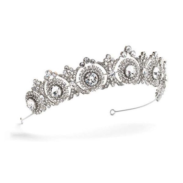 

hair clips & barrettes bridal princess crystal sparkling rhinestone wedding accessories for engagement jewelry gift helh889, Golden;silver