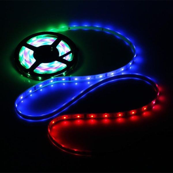 

10m digital rgb 133 dream color 6803 ic waterproof led strip + rf remote controller 12v power supply kit strips