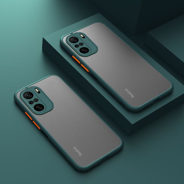 

for xiaomi poco f3 cases hard transparent matte shockproof protective back cover case for xiaomi redmi k40 pro k40pro phone shell