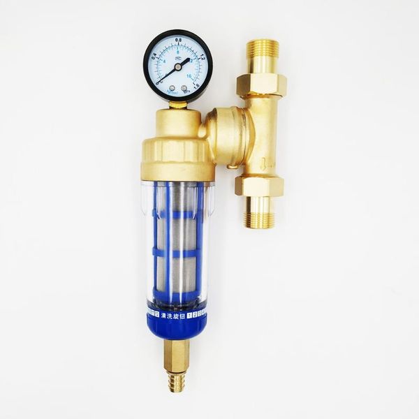 

other faucets, showers & accs brass plastic material home water prefilter with meter