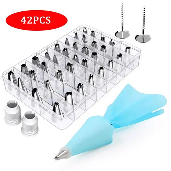 

baking & pastry tools 42 head flower mouth set cake tool silk beautiful cookie decoration