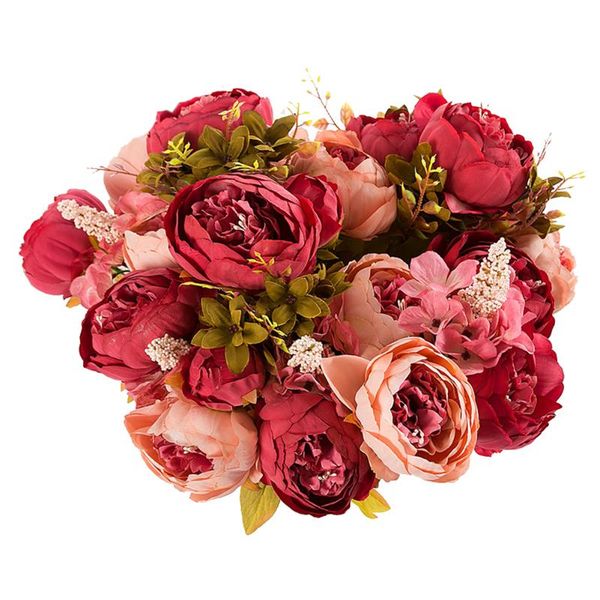 

peony flower simulation bouquet european core for party rome home office wedding decoration decorative flowers & wreaths