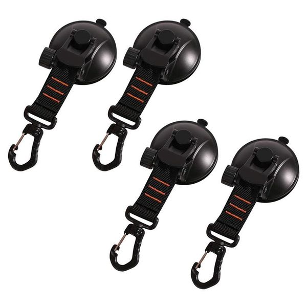 

pcs heavy duty suction cup anchor with securing hook tie down, camping tarp accessory as car side awning storage bags
